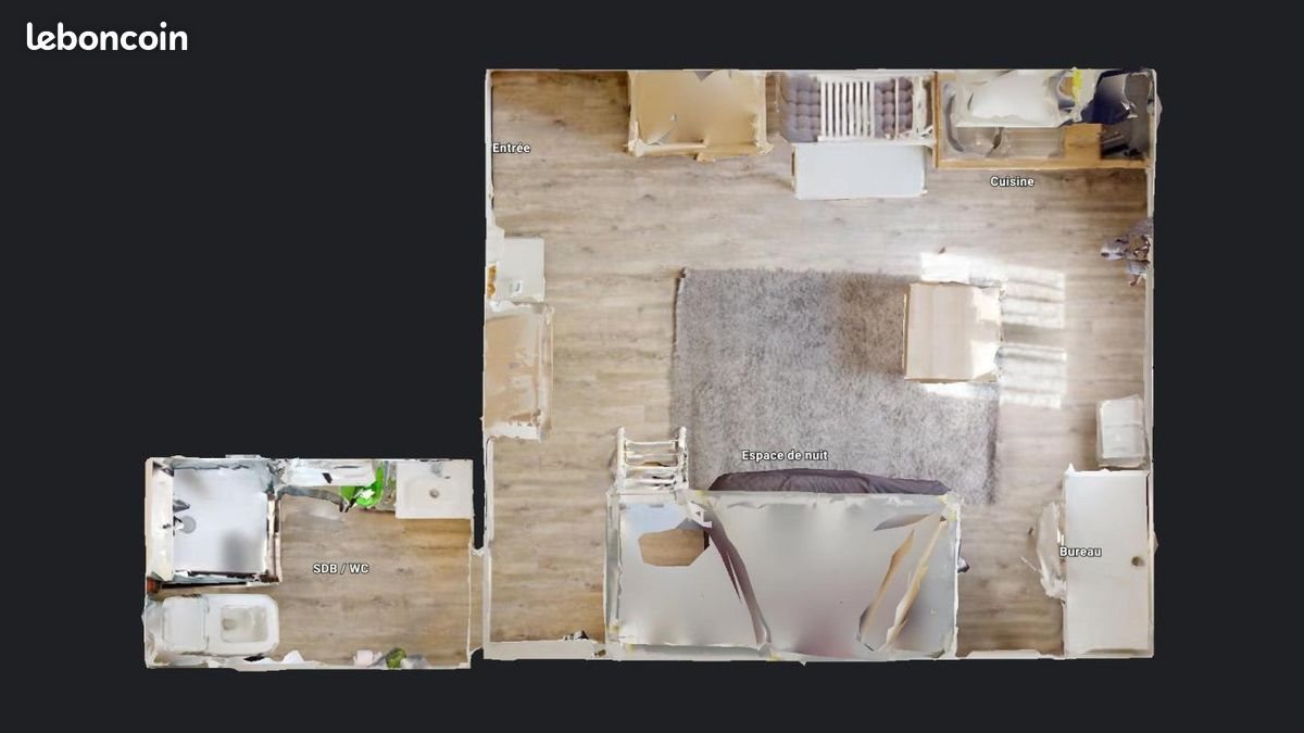 Appartement à louer, 18m², Tours