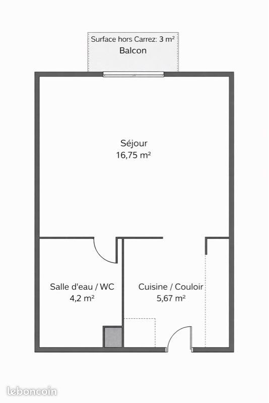 Appartement à vendre, 27m², Menton