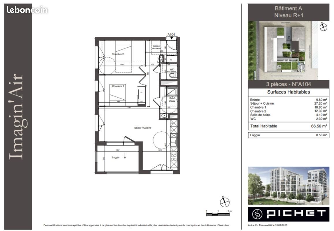 Appartement à louer, 67m², Dijon