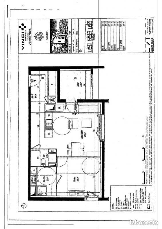 Appartement à louer, 46m², Lyon 8ème