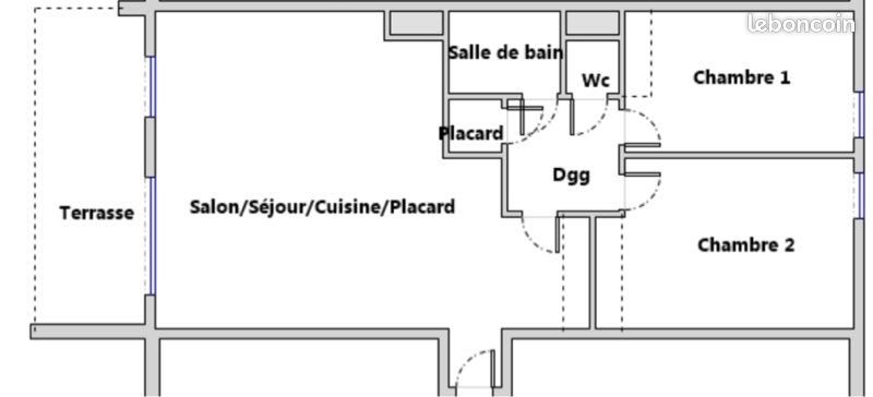 Appartement à louer, 69m², Marseille 2ème