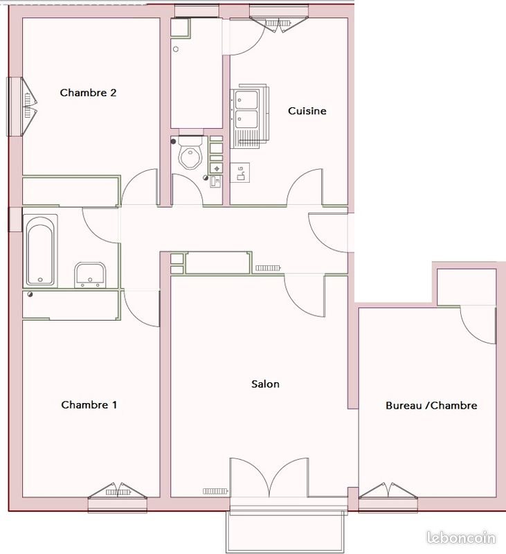 Appartement à louer, 72m², Varennes-Vauzelles