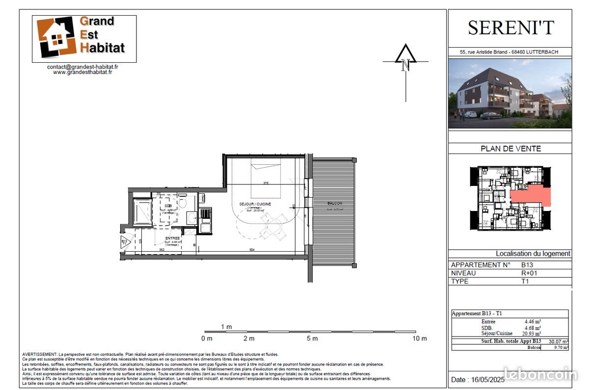 Appartement à vendre, 30m², Lutterbach
