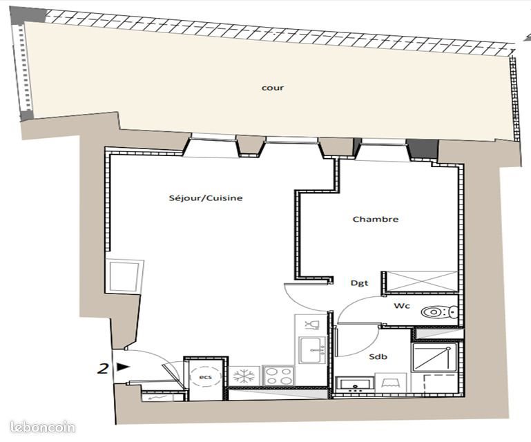Appartement à louer, 43m², Béziers