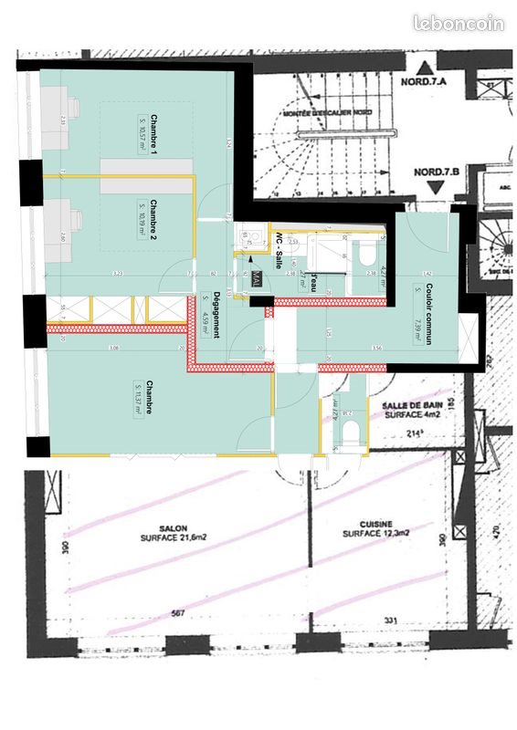 Appartement à vendre, 90m², Lyon 6ème