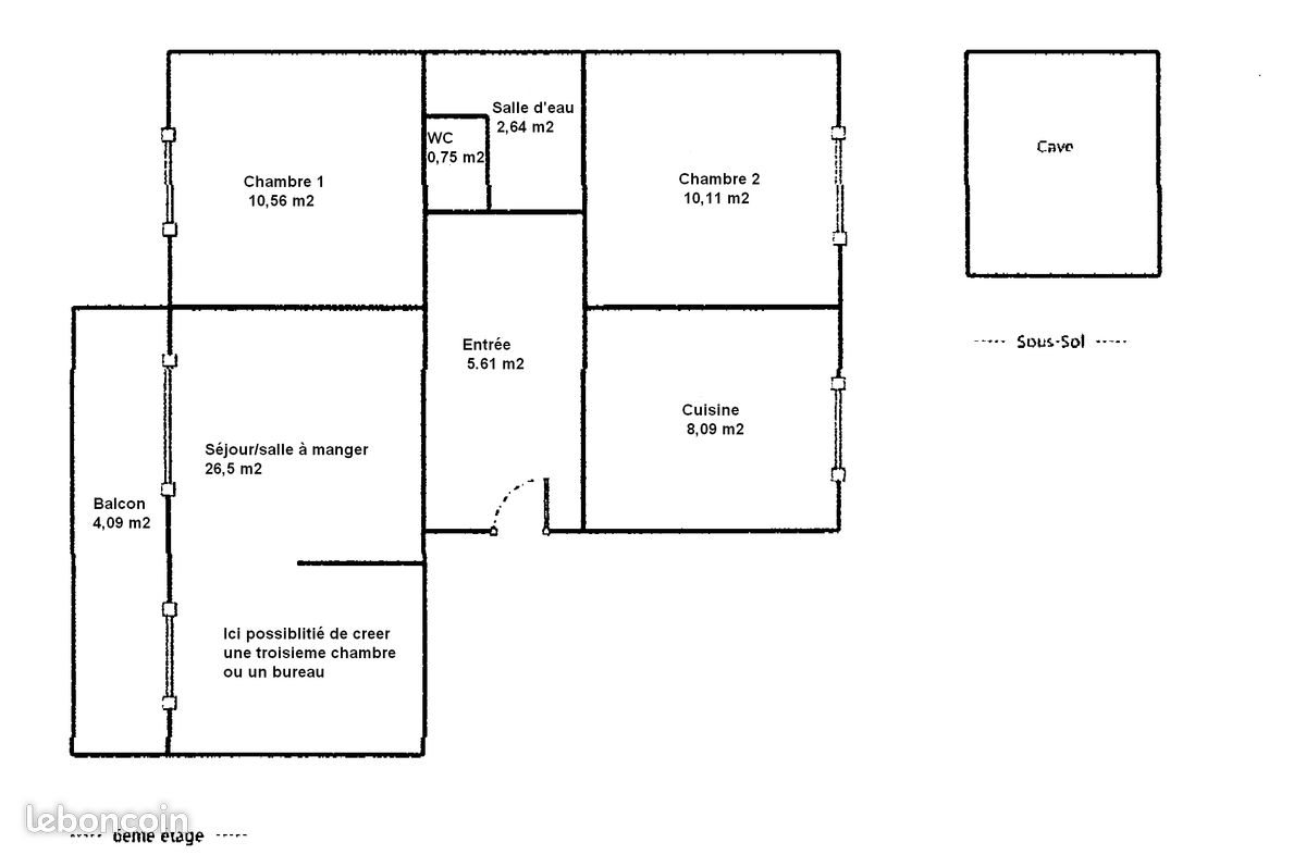 Appartement à vendre, 64m², La Mulatière