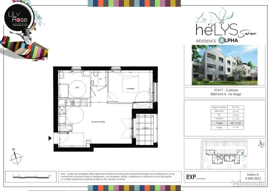 Appartement à louer, 45m², Saran