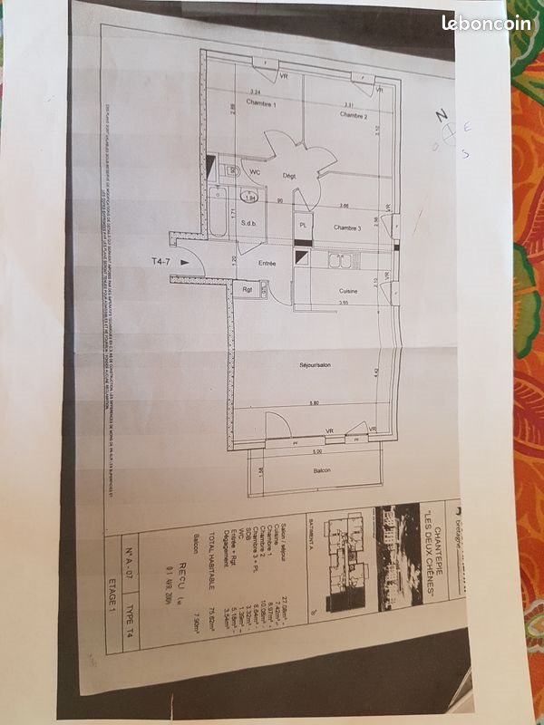 Appartement à vendre, 75m², Chantepie