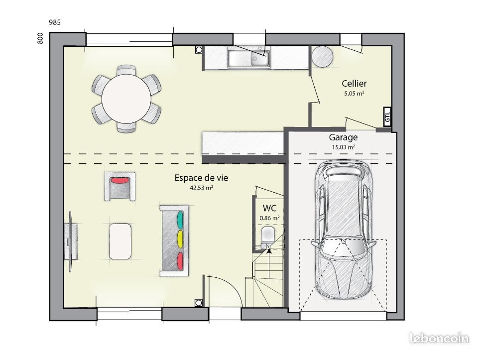 Maison à vendre, 109m², Everly