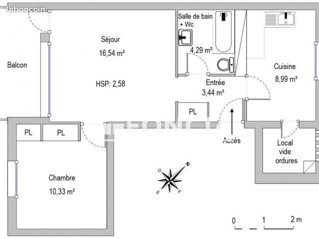 Appartement à louer, 43m², Nîmes