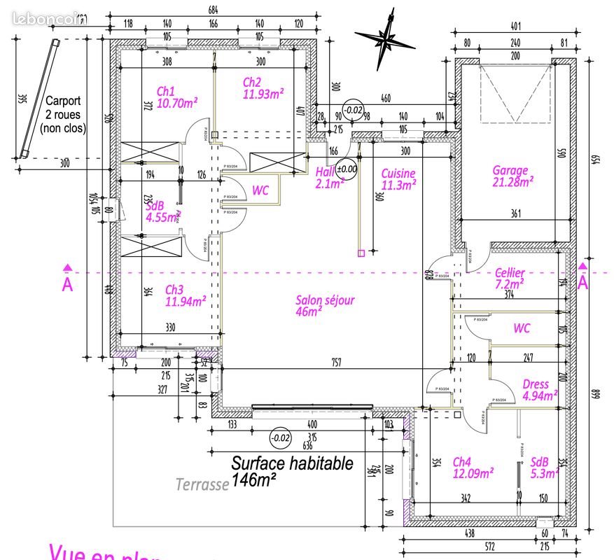 Maison à louer, 150m², Landerneau