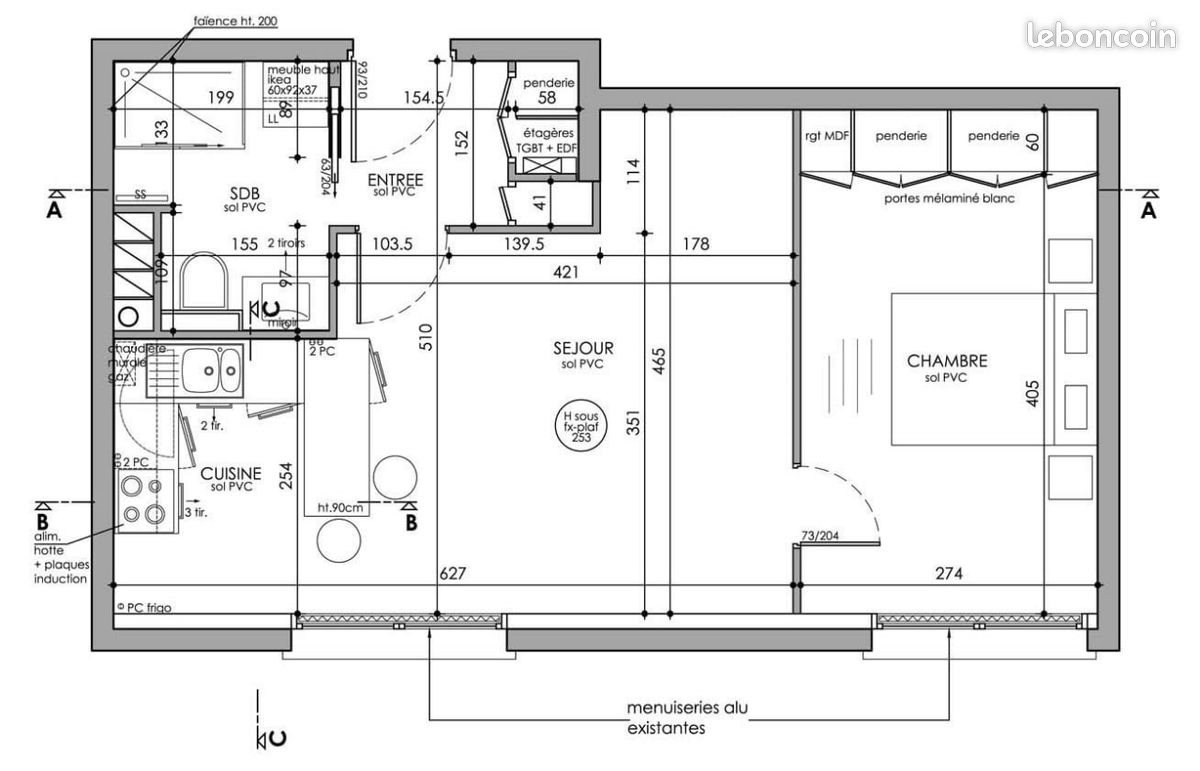 Appartement à louer, 42m², Nantes