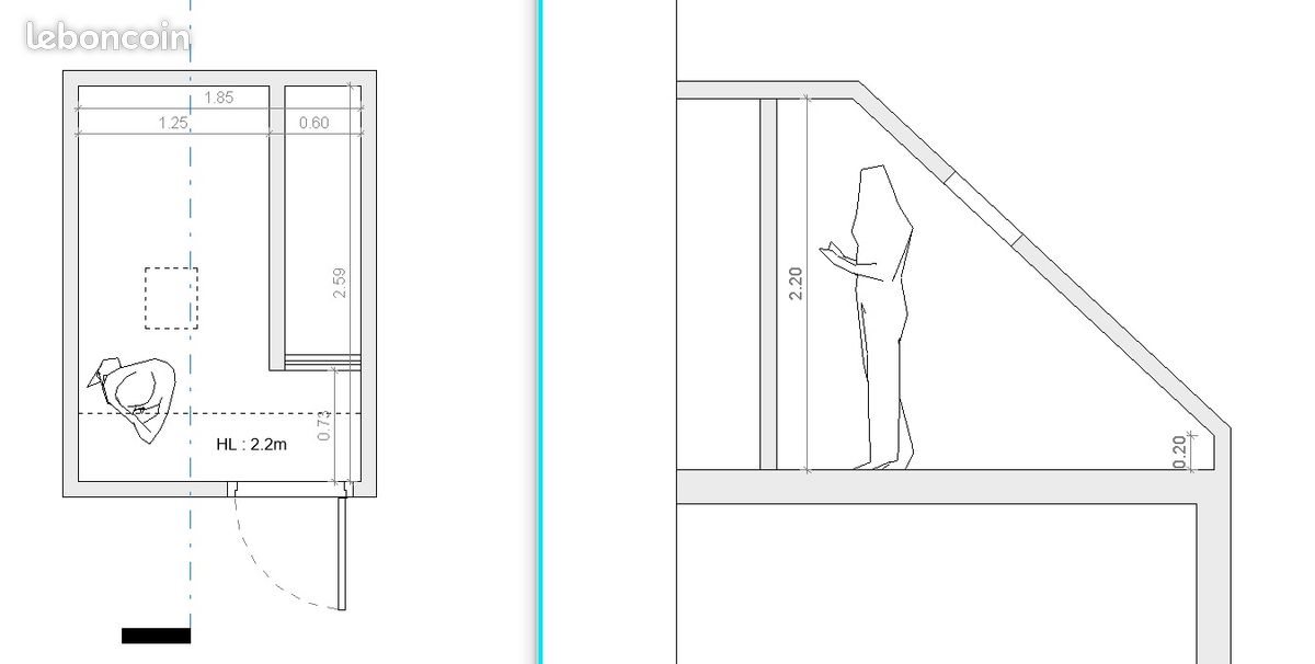 Maison à louer, 11m², Paris 14ème