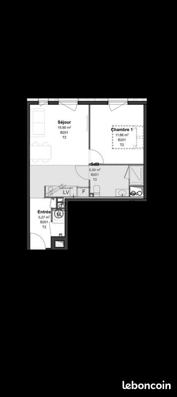 Appartement à louer, 43m², Toulouse