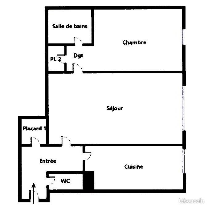 Appartement à louer, 54m², Nantes