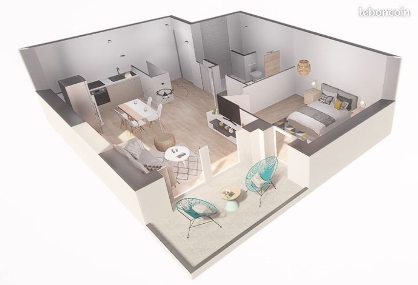 Appartement à louer, 45m², Bain-de-Bretagne