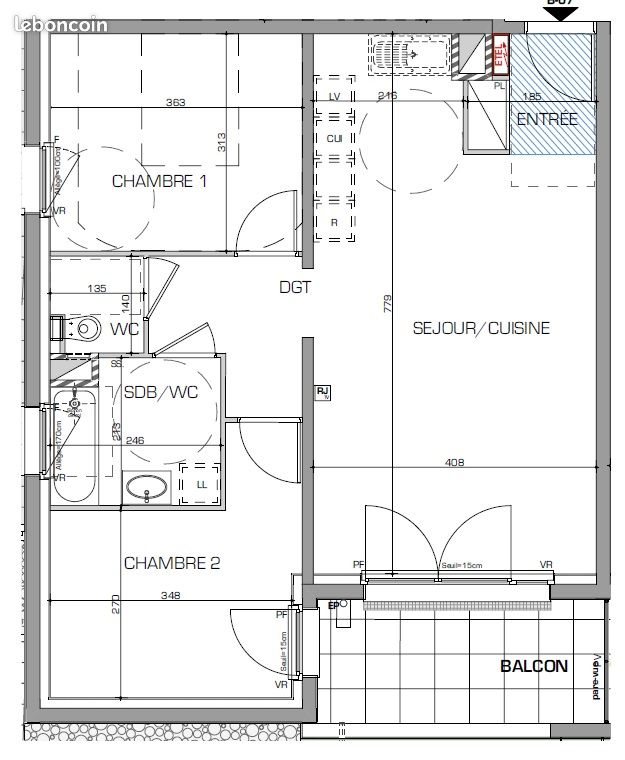 Appartement à louer, 72m², Metz