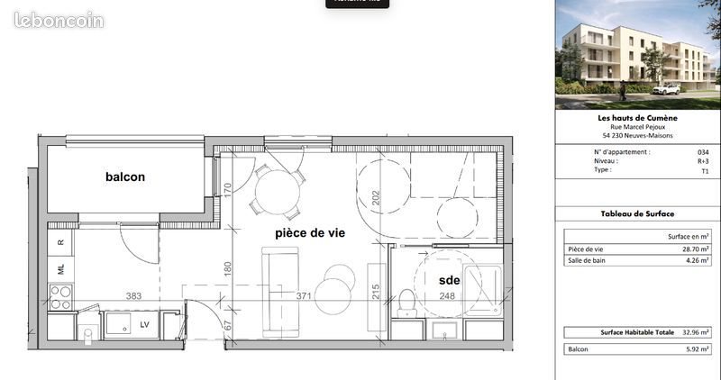 Appartement à vendre, 40m², Neuves-Maisons