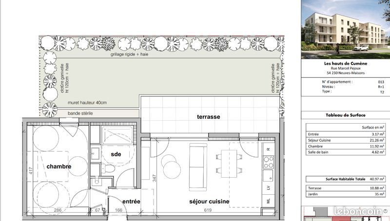 Appartement à vendre, 40m², Neuves-Maisons