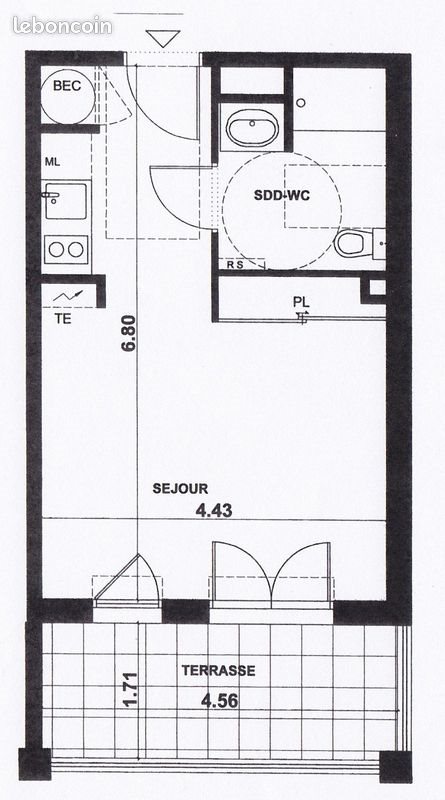 Appartement à vendre, 28m², Saint-Zacharie