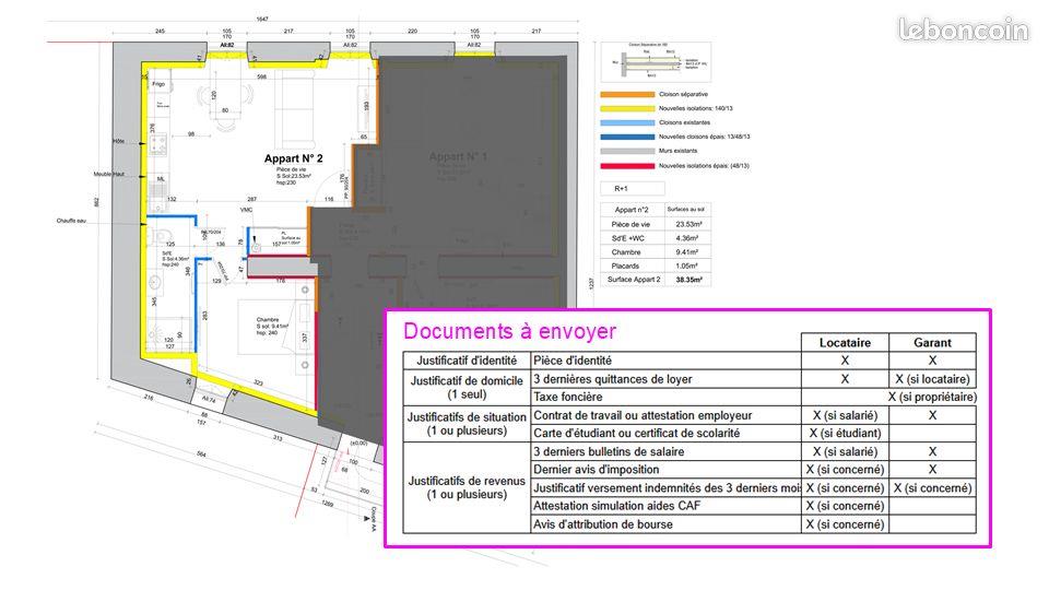 Appartement à louer, 38m², Le Genest-Saint-Isle