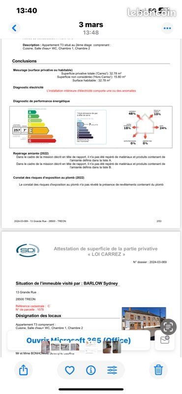 Appartement à vendre, 47m², Tréon