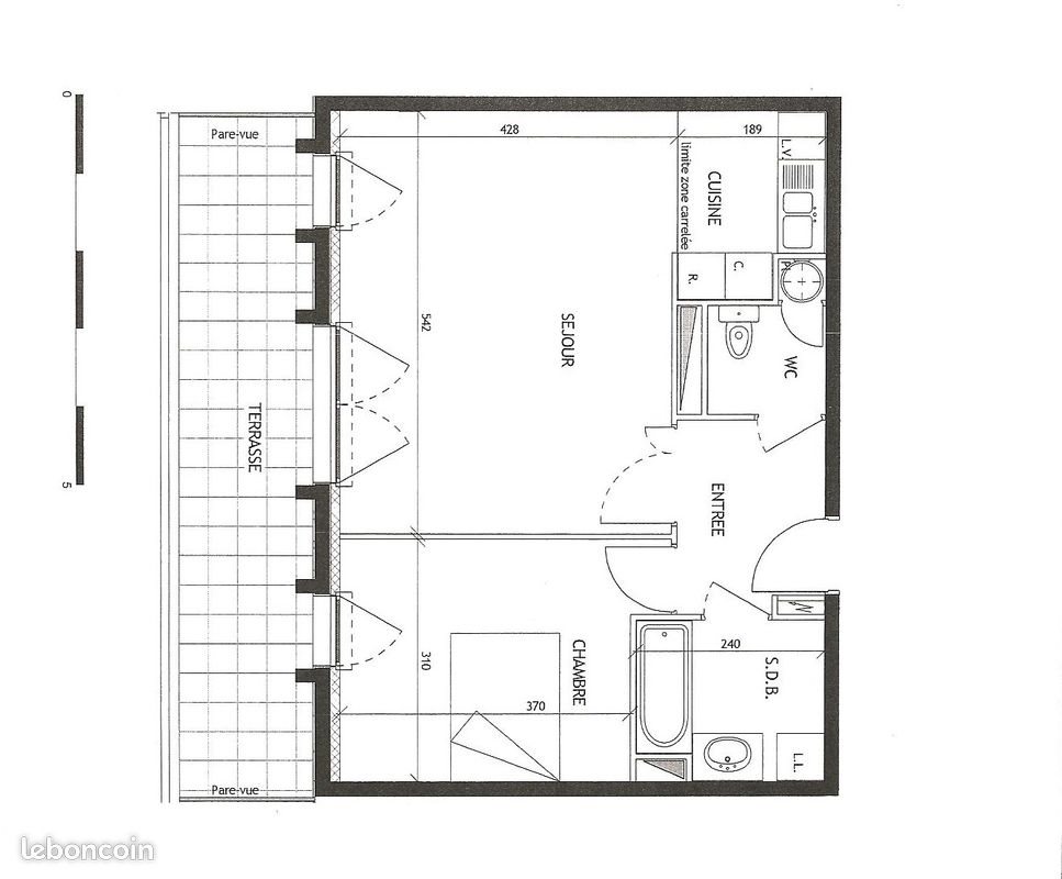 Appartement à louer, 51m², Nantes