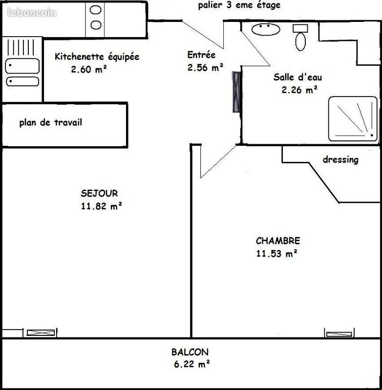 Appartement à louer, 31m², Strasbourg