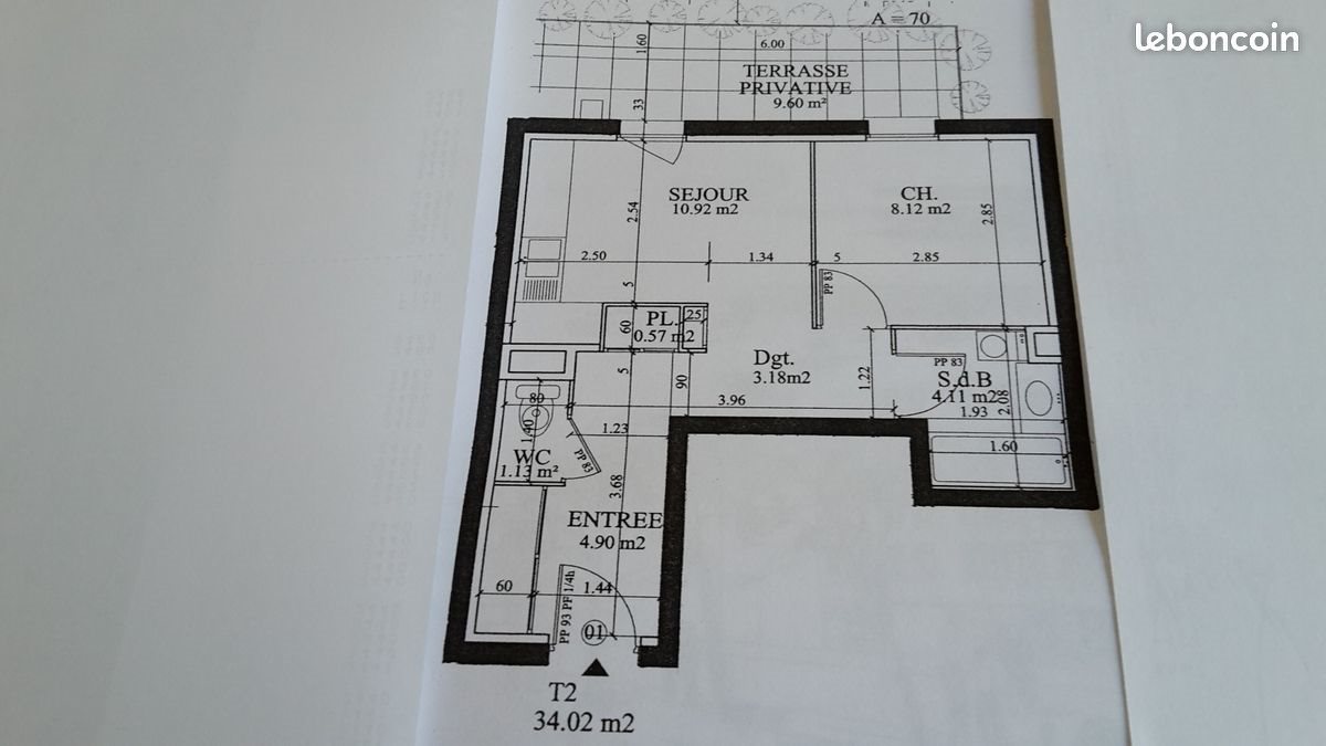 Appartement à louer, 34m², Brioude