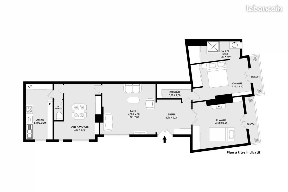 Appartement à vendre, 106m², Paris 4ème