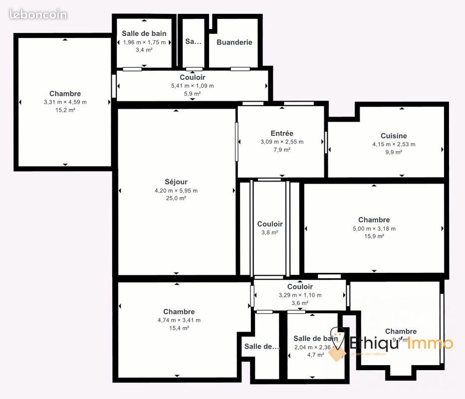 Appartement à vendre, 143m², Strasbourg