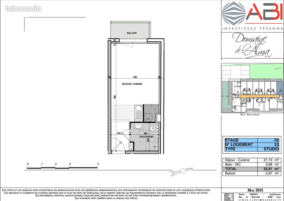 Appartement à louer, 25m², Dijon