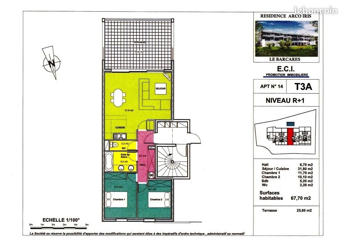Appartement à louer, 68m², Le Barcarès