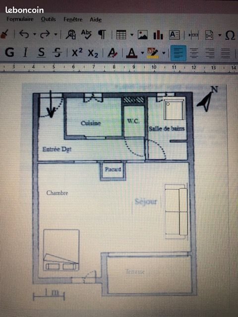 Appartement à louer, 26m², Le Grau-du-Roi