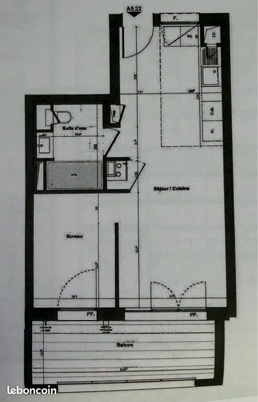 Appartement à vendre, 38m², Tours