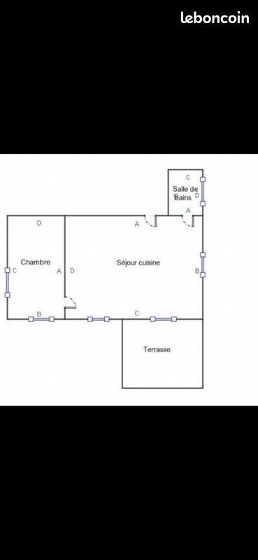 Appartement à louer, 45m², Angevillers