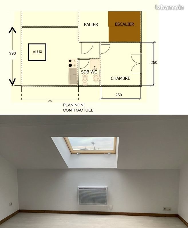 Appartement à louer, 22m², Le Mans