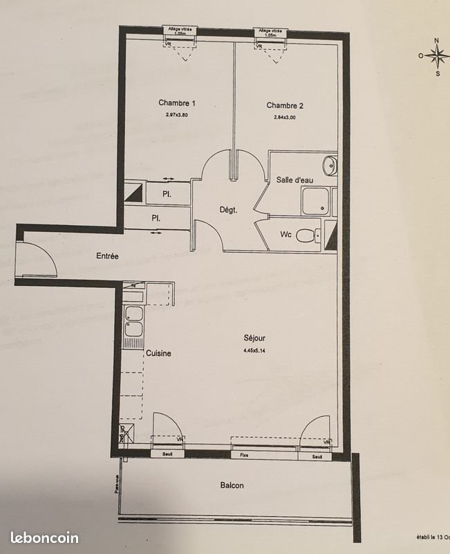Appartement à vendre, 64m², Laillé