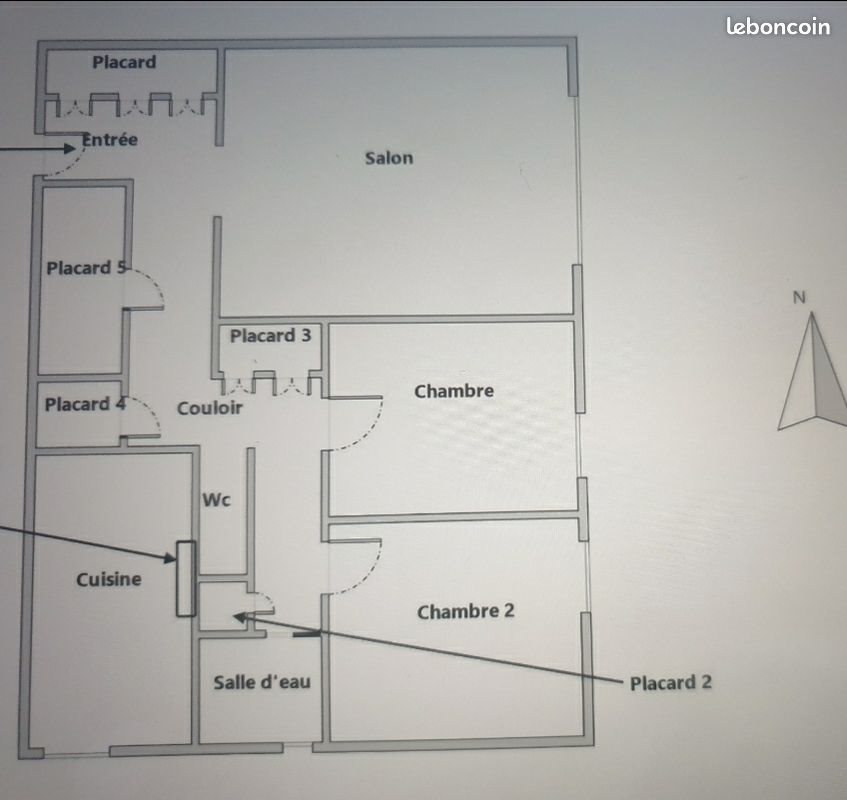 Appartement à vendre, 65m², Canteleu