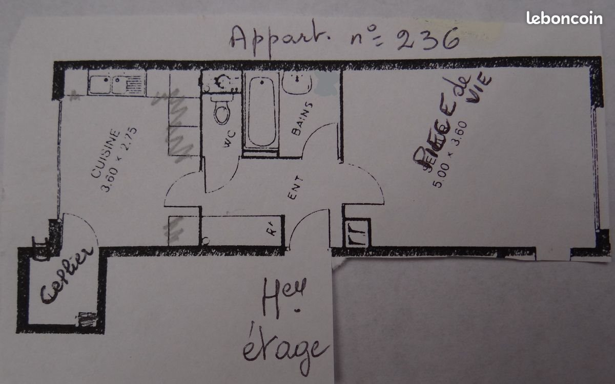 Appartement à vendre, 39m², Canteleu