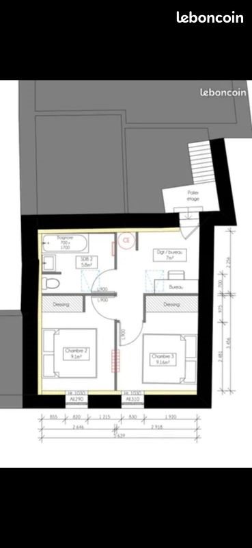 Maison à louer, 88m², Longèves