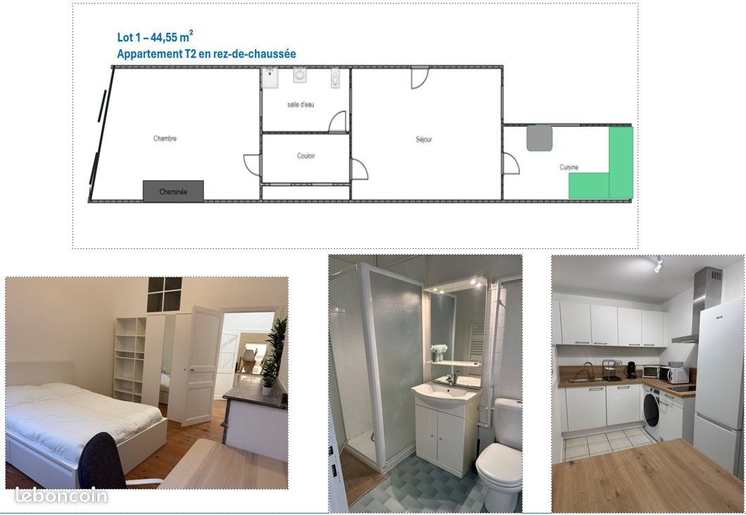 Appartement à louer, 44m², Toulouse