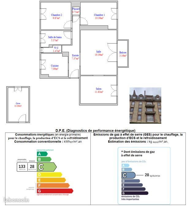 Appartement à vendre, 73m², Abbeville