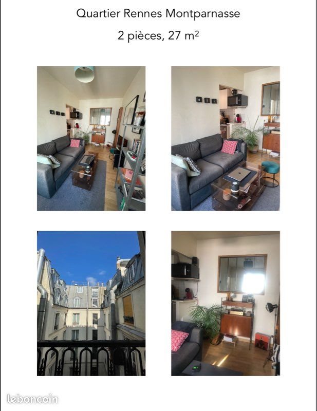 Appartement à louer, 27m², Paris 14ème