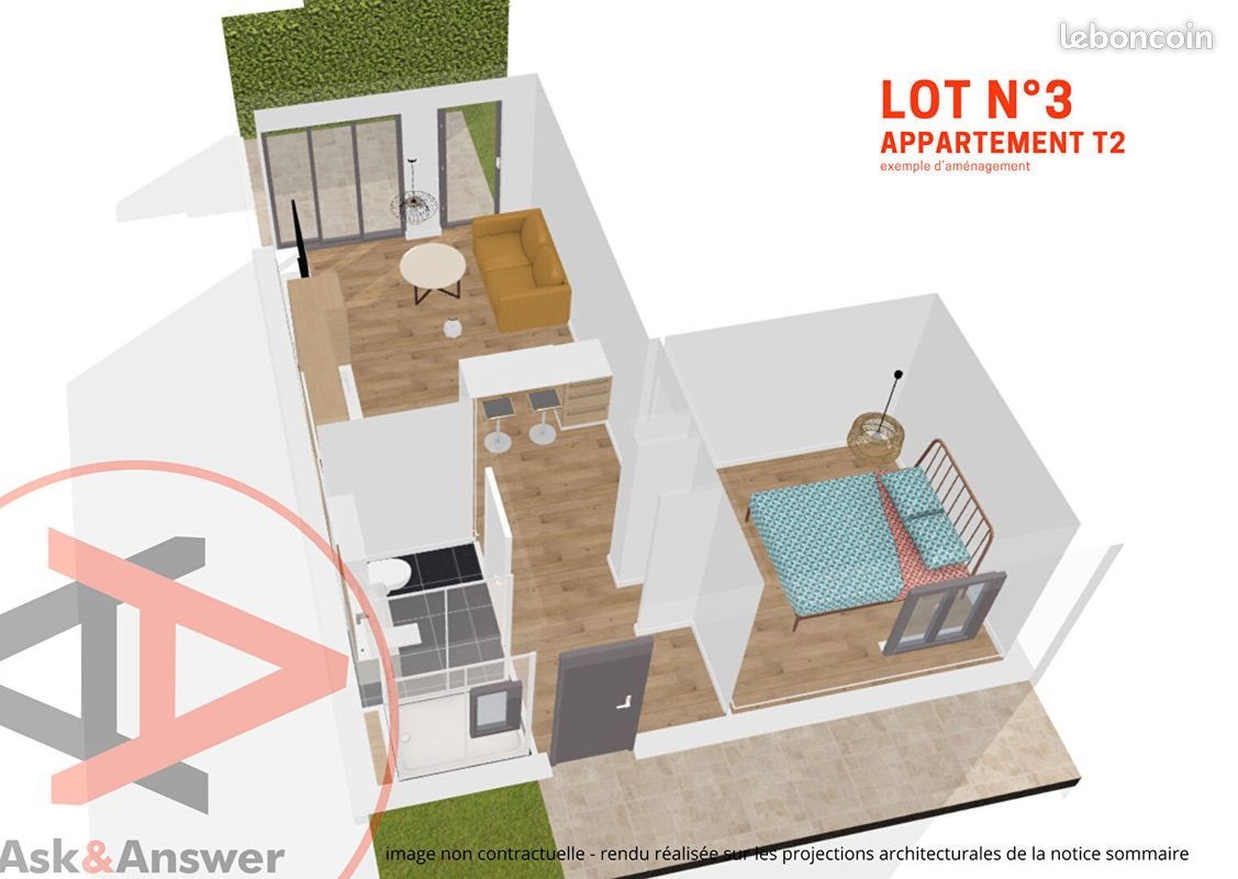 Appartement à vendre, 71m², Tours