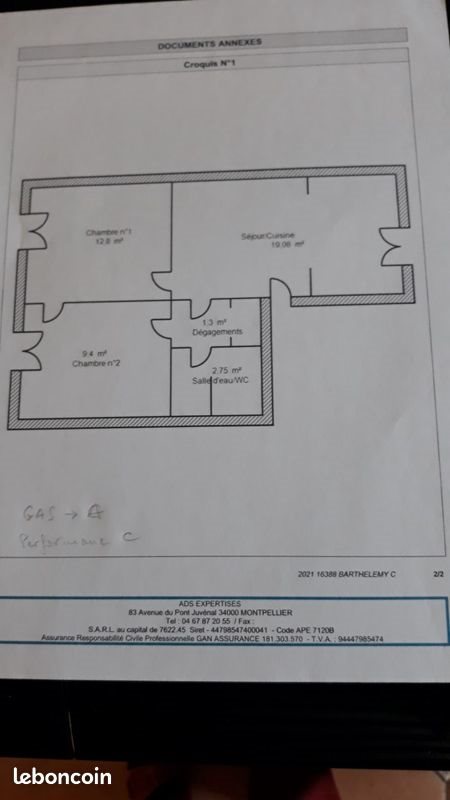 Appartement à louer, 45m², Montpellier