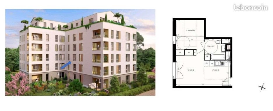 Appartement à louer, 39m², Dijon