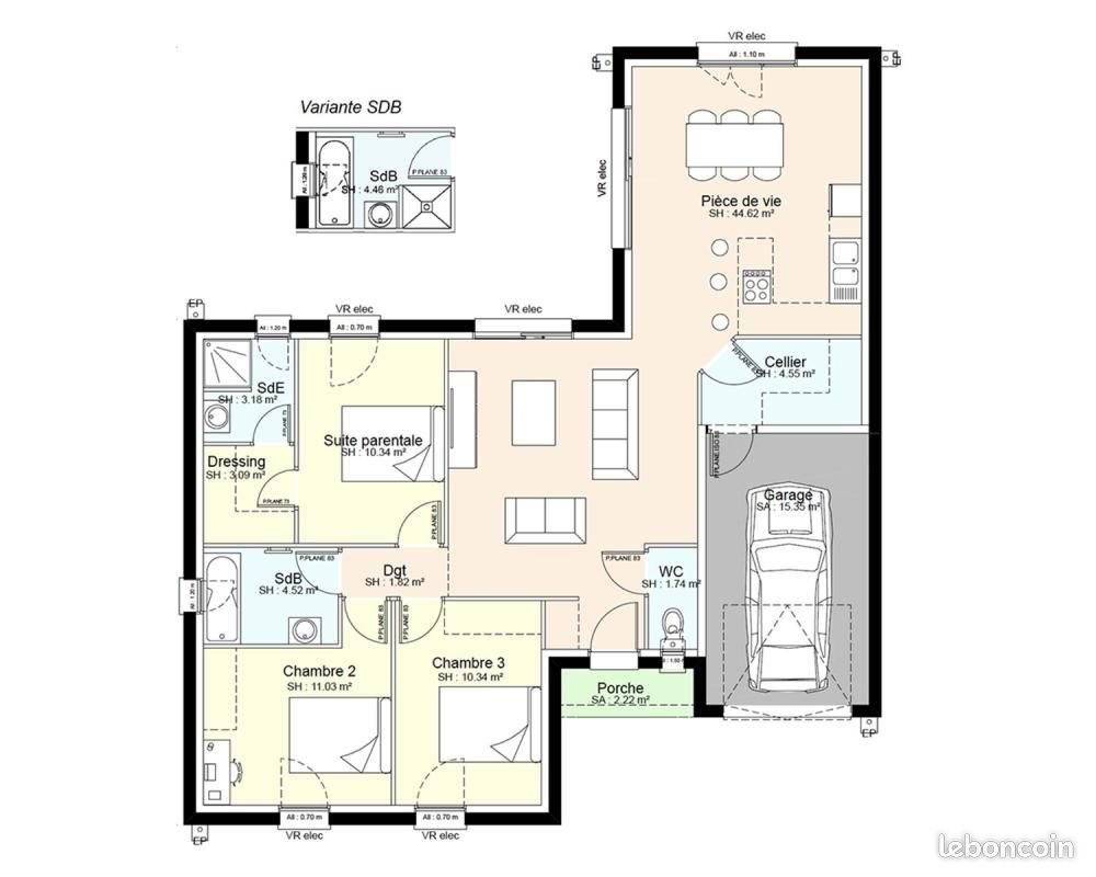 Maison à vendre, 95m², Neuville-de-Poitou