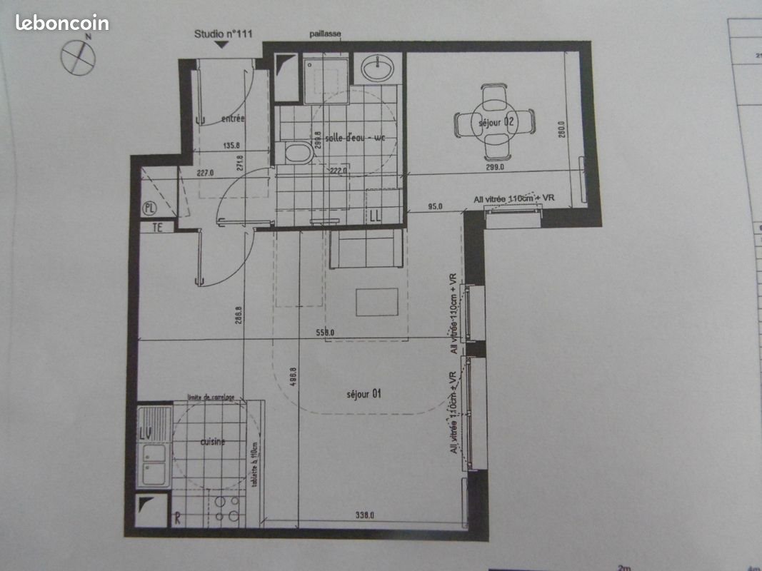 Appartement à louer, 46m², Gentilly