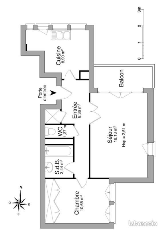 Appartement à vendre, 50m², Les Ulis